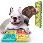 Interactive Dog Bowls Treat Dispensing 4-pack Slow Feeder Pad Licking Mat Training for sale