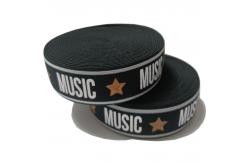 China 40m Roll Printed Elastic Bands 3.5cm Picot Elastic For Underwear supplier