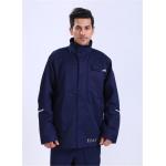 280gsm Light Weight Flame Resistant anti static Jacket With Reflective Strips On Check And Arm for sale