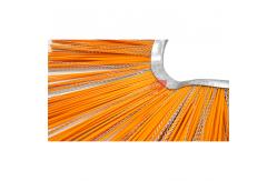 China PP Steel Mixed Waved Disc Road Sweeper Brush Wafer Brush With Crimped Filament supplier