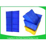 Agriculture Stackable Plastic Storage Containers , Durable Euro Stacking Boxes 610 * 420 * 150mm