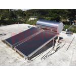 Pressurized Flat Plate Solar Water Heater Blue Titanium Coating With Aluminum Alloy Support for sale