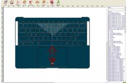 China Design OEM Laptop Skin Making Machine , Laptop Skin Heat Press Machine supplier