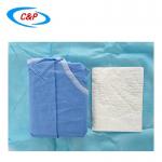 Medical Cloth Disposable Surgical Gown With Hand Towels For Operation Room for sale