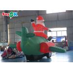 Oxford Cloth Inflatable Old Man LED Christmas Santa Claus Flying Airplane Blowing