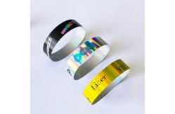 China Unisex Neon Rainbow Laser Glitter Wristband Adjustable for Events Concerts and Festivals supplier