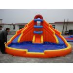 Inflatable Water Slide Inflatable Amusement Park With Pool For Water Games for sale