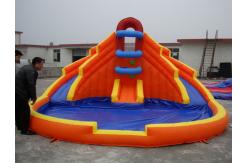 China Inflatable Water Slide Inflatable Amusement Park With Pool For Water Games supplier