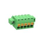 Screw Ear Fixed 5 Poles 3.5 / 3.81mm Pluggable Pcb Terminal Block Connection for sale