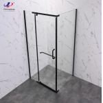 6mm Tempered Glass With Modern Black Alum Shower Enclosure Sleek Durable