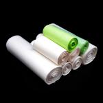 Green Eco Friendly PLA Bags For Kitchen , Office Biodegradable Bathroom Trash Bags for sale