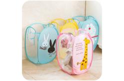China 27.5*50cm Foldable Laundry Basket Portable Reusable Pop Up Laundry Bin supplier
