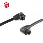 Right Angle M14 IP67 Watertight Cable Connector 2 To 4 Pin For Driver Power​ for sale