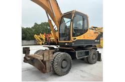 China Hyundai 210W-9T Used Wheel Excavator 22T With Cummins Engine 140kW supplier