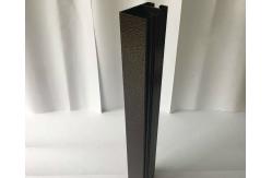China 6063 6063A 6060 6061 Anodized Aluminum Profiles Oxidizing Sand Blast Black supplier