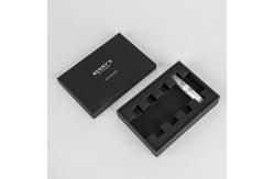 China Custom Black Perfume Packaging Box Set Luxury Perfume Sample Box supplier