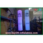 Purple / Blue Color Changing LED Inflatable Pillar For Outdoor Show for sale