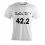China 100% Polyester Marathon T Shirt With Customzied Logo And Sponsor Logo for sale