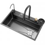 Hot Sale SUS304 201 single bowl stainless steel kitchen sink Primary Color 60*45cm Brushed Handmade Multi for sale