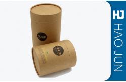 China Custom Printed Kraft Candle Boxes , Corrugated Cardboard Cylinder Containers supplier