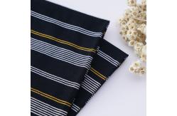 China Healthy And Soft  Good Texture Cotton ​Striped Material Fabric For T-Shirt supplier