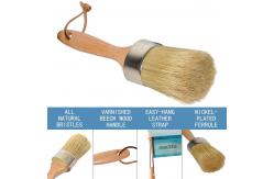 China Natural Bristles Chalk And Wax Paint Brush 2 In 1 Round Painting Tool supplier