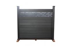 China Garden Co Extrusion Wpc Fence Panel Wood Plastic Composite Mildew Proof supplier