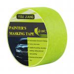 High Temperature 120 Degree Painters Masking Tape Waterproof Green Crepe Paper 50m for sale