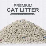 China OEM 100% Natural Sodium Cat Sand Lemon Scent Strong Odor Lock Dust Free Clumping Premium Bentonite Cat Litter factory