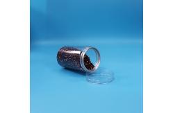 China Clear PET Cylinder Round Plastic Sealable Food Jar Packaging Nut Jar Screw Lid supplier