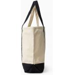Clear LGO Pictures Eco Canvas Bags With Color Contrast Zipper Stationery Storage for sale