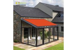 China Waterproof Balcony Retractable Roof Awning Remote Motor Control Aluminium Retractable Awning supplier
