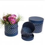 Flower Recyclable Paper Cylinder Gift Boxes Packaging 1.0 - 3.0mm Paper Thickness