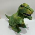 Roaring and Moving Green Dinosaur Plush Kids Toy Lifelike Animal Intellectual Stuffed Toy for sale