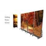 Folding Poster LED Display Background Movable Signage WIFI 4G Network for sale