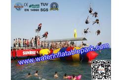 China Playing Inflatable Water Catapult  Blob / Trampolines 5 Years Warranty supplier