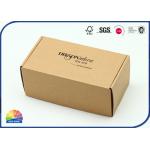 Black Printed Logo Corrugated Kraft Box EPE Foam Bottle Packaging for sale