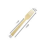 100 Nature Disposable Bamboo Wooden Cutlery Bulk Fork 17CM for sale