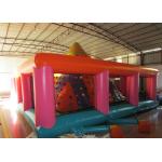 Colourful Iceberg Floating Climbing Wall , Commercial Inflatable Rock Climbing Wall PVC inflatable climbing wall games for sale