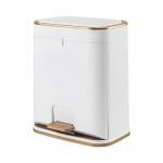 Patent Plastic Kitchen Can with Press Type Lid Large Capacity Pedal Waste Bin for sale