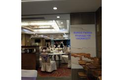 China Aluminum Sliding Ceiling Tracks System Folding Partition Walls For Conference Room supplier