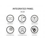 Integrated Modbus Wall Switch LED Circle Push Button Aluminum RS485 Protocol