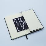 Popular Dark Blue Soft Cover Notebook , Daily Journal Notebook For Students