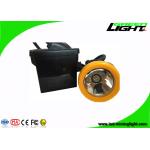 7.8Ah li-ion battery pack Wired LED Mining Light , Mining Cap Lights With  Black / Orange PC Shell for sale