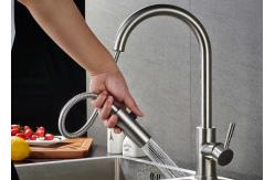 China ROVATE 2 Way Pull Down Kitchen Basin Faucet 360 Degree Rotation CE Approved supplier