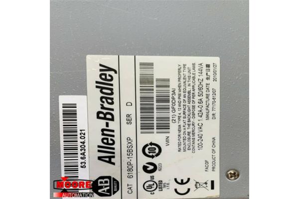 6180P-15BPXP 6180P15BPXP Allen Bradley AB VersaView Plus series with 15 in