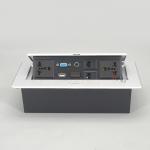 Pop Up Table Mount Hidden Desktop Power Socket Zinc Alloy for sale