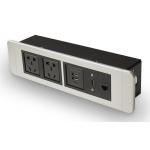 Aluminum Panel Rack Mount Power Strip Power Supply With Power Overload Protection