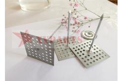 China Easy Bending Galvanized Steel Insulation Fasteners With Square Stamped Hole Base supplier