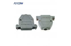 China 180 Degree Straight Plastic Backshell 25 Pin D SUB Cover supplier